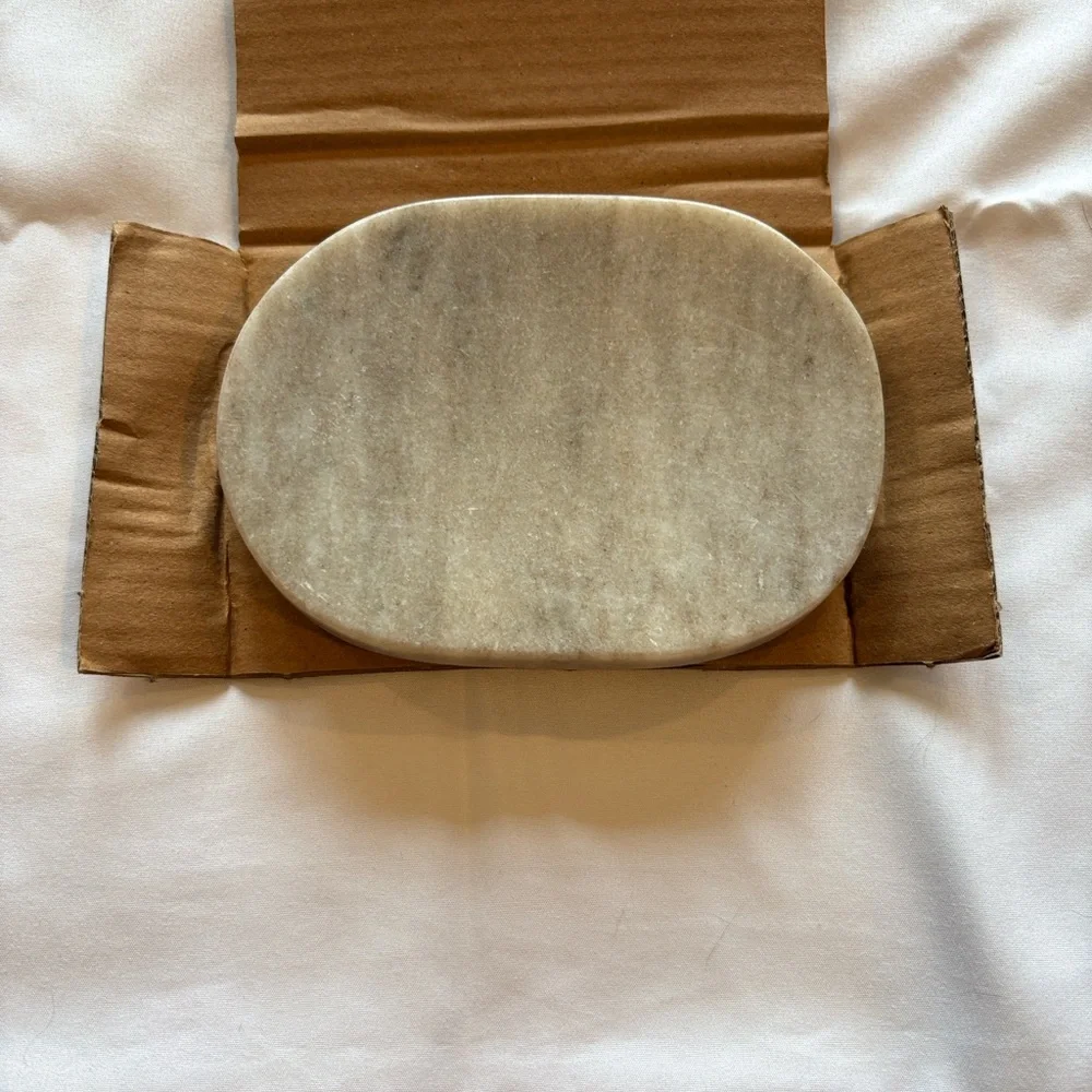 Archipelago Boxed Soap Dish - Marble Soap Dish - Natural Beige